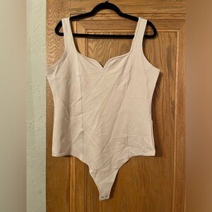 Abercrombie & Fitch Soft Collection Corset Bodysuit Tank Sweetheart neckline